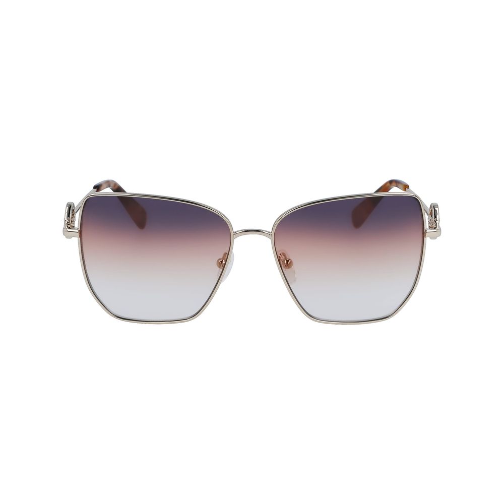 Longchamp Gold Metal Sunglasses - Image 2