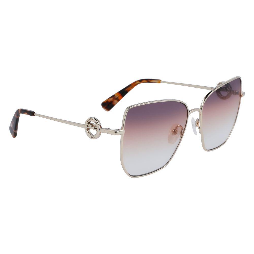 Longchamp Gold Metal Sunglasses - Image 3