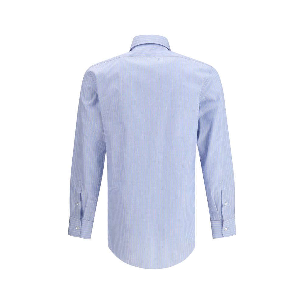 Margiela Blue Cotton Pattern Shirt - Image 2