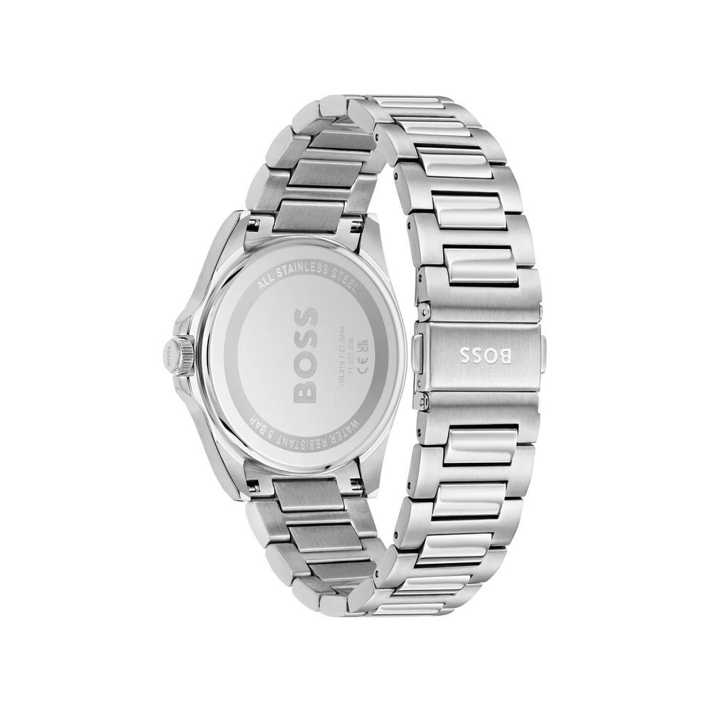 Hugo Boss Gray Stainless Steel Dress Watch - Image 2