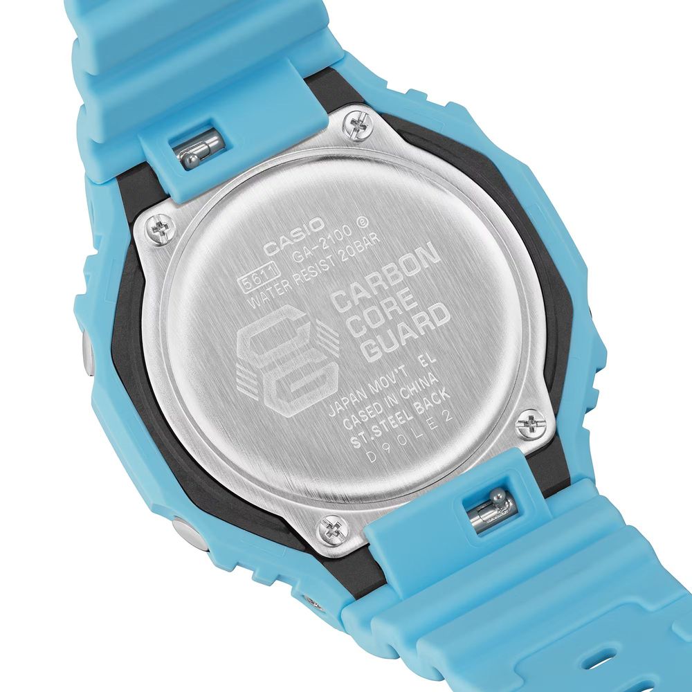 Casio Blue Resin Sport Watch - Image 2