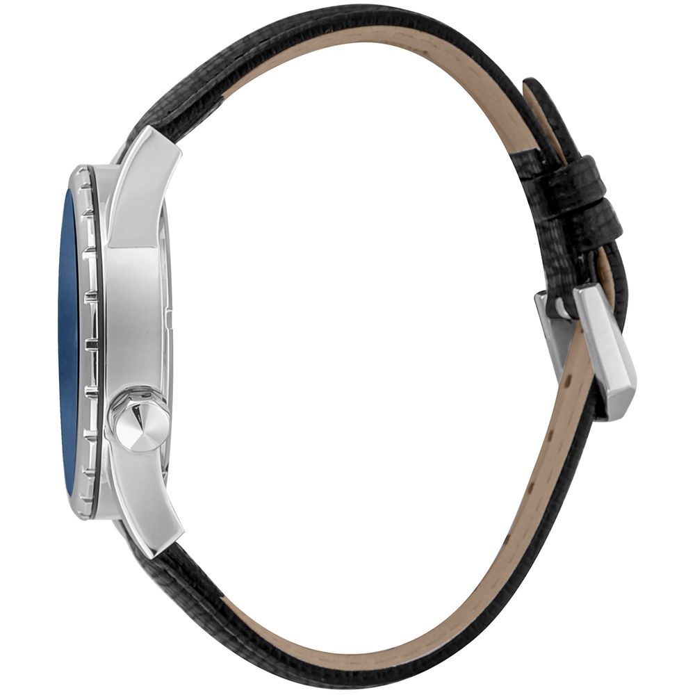 Just Cavalli Black Leather Dress Watch - Image 3