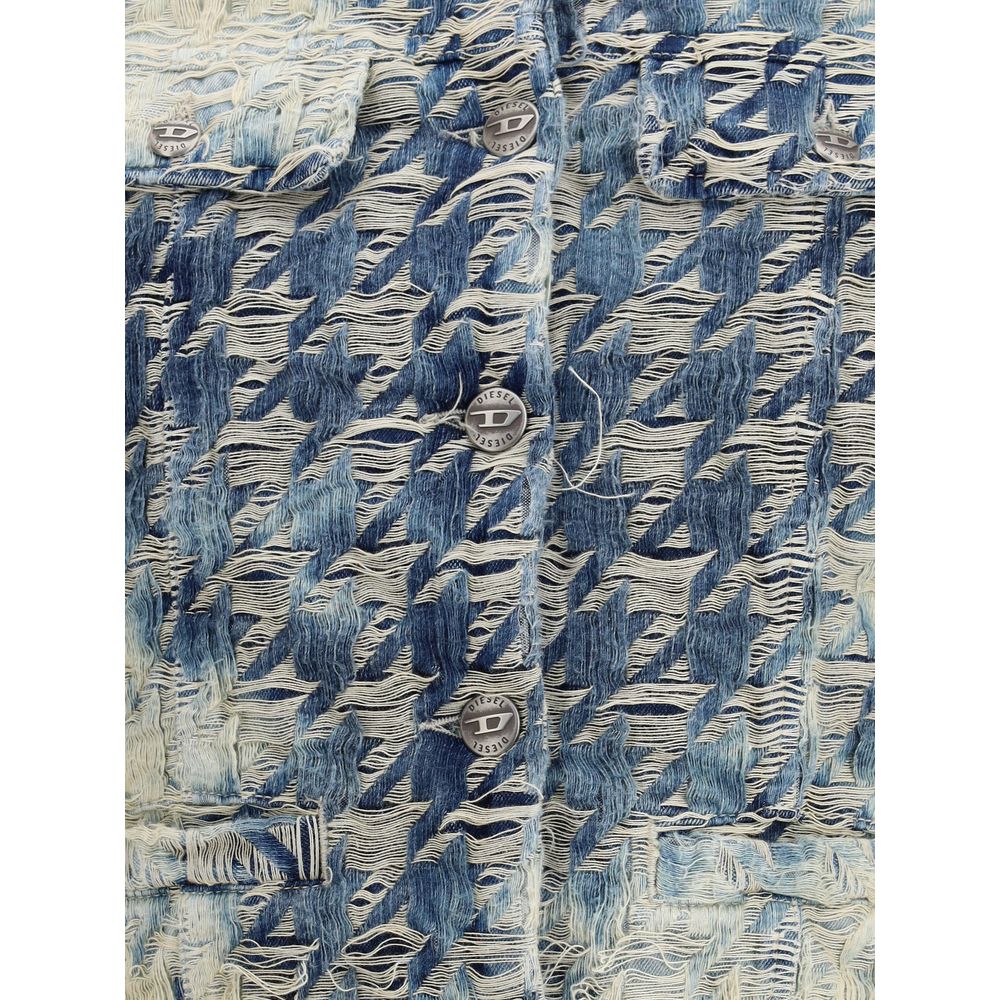 Diesel Light Blue Cotton Clothing - Image 3