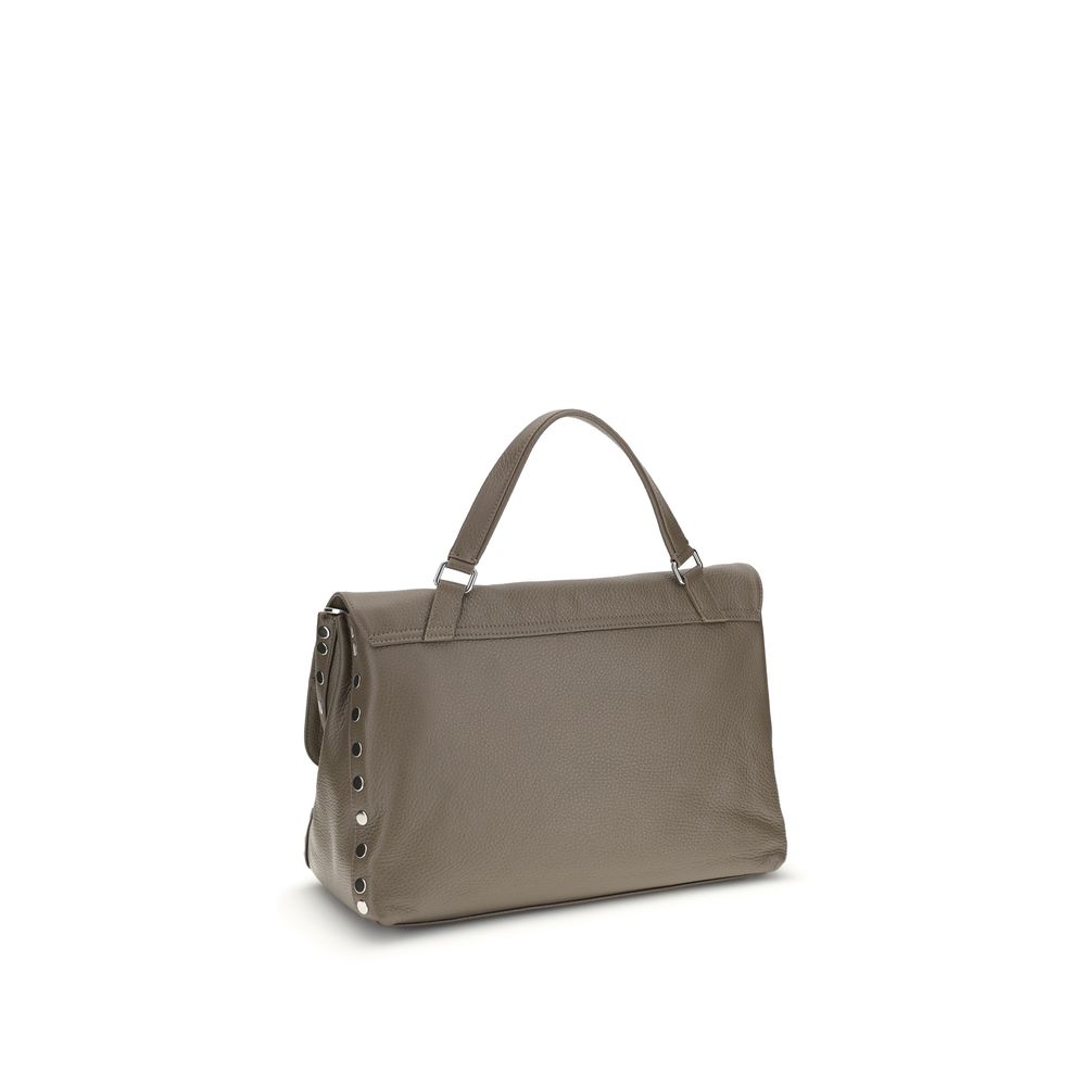 Zanellato Gray Calf Leather Bos Taurus Shoulder Bag - Image 3