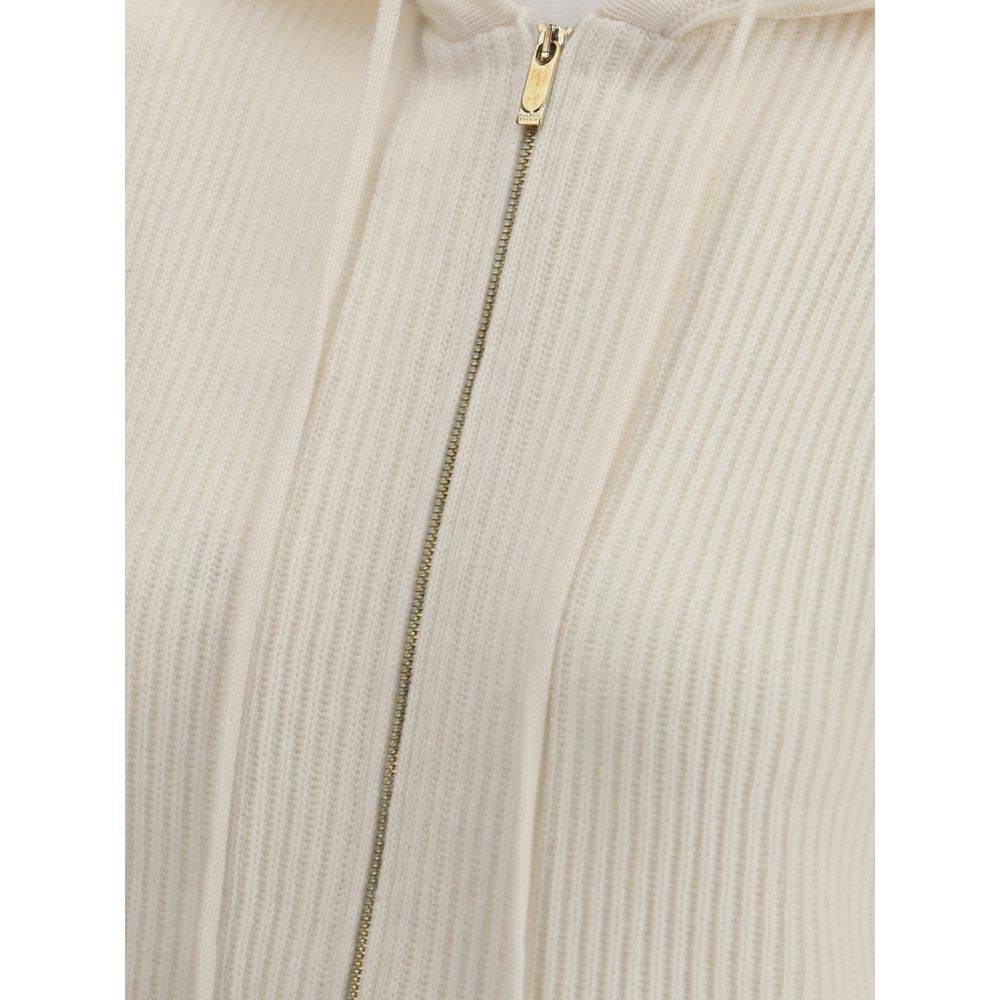 Max Mara White Wool Sleeveles Sweater - Image 3