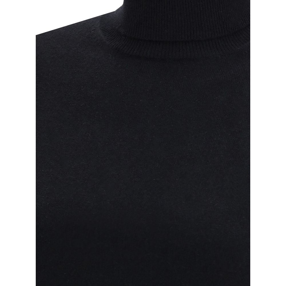 Max Mara Black Wool Turtleneck - Image 3