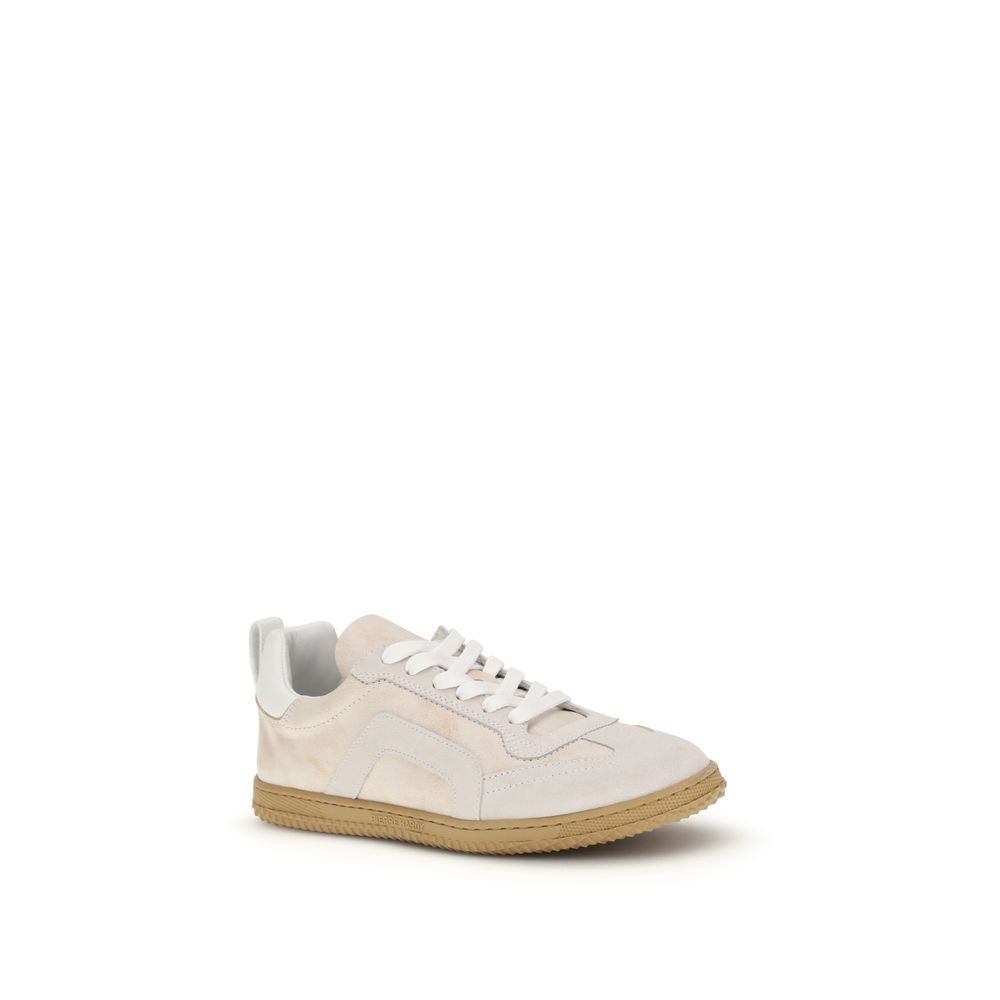 Pierre Hardy Cream Calf Leather Bos Taurus Low Top Sneakers - Image 2