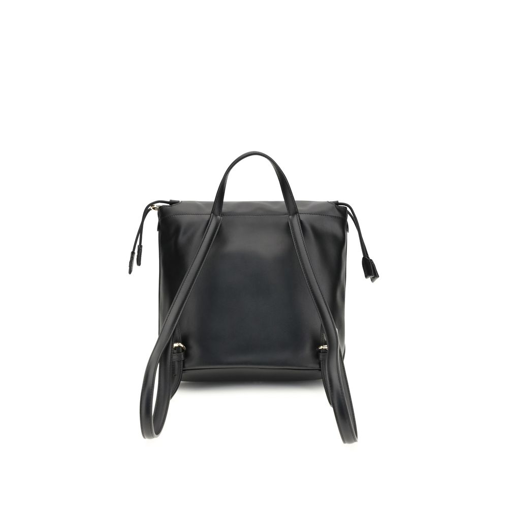 Fendi Black Calf Leather Bos Taurus Backpack - Image 2