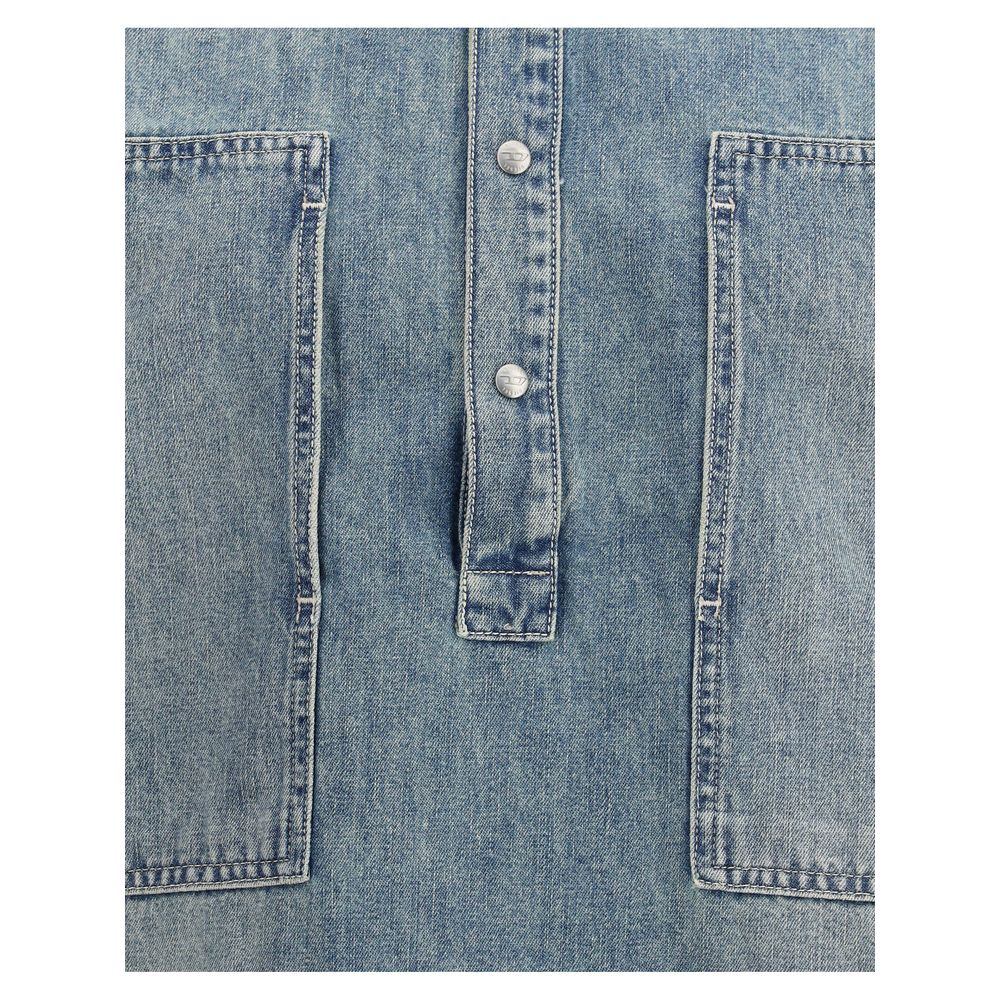 Diesel Blue Denim Shirt - Image 3