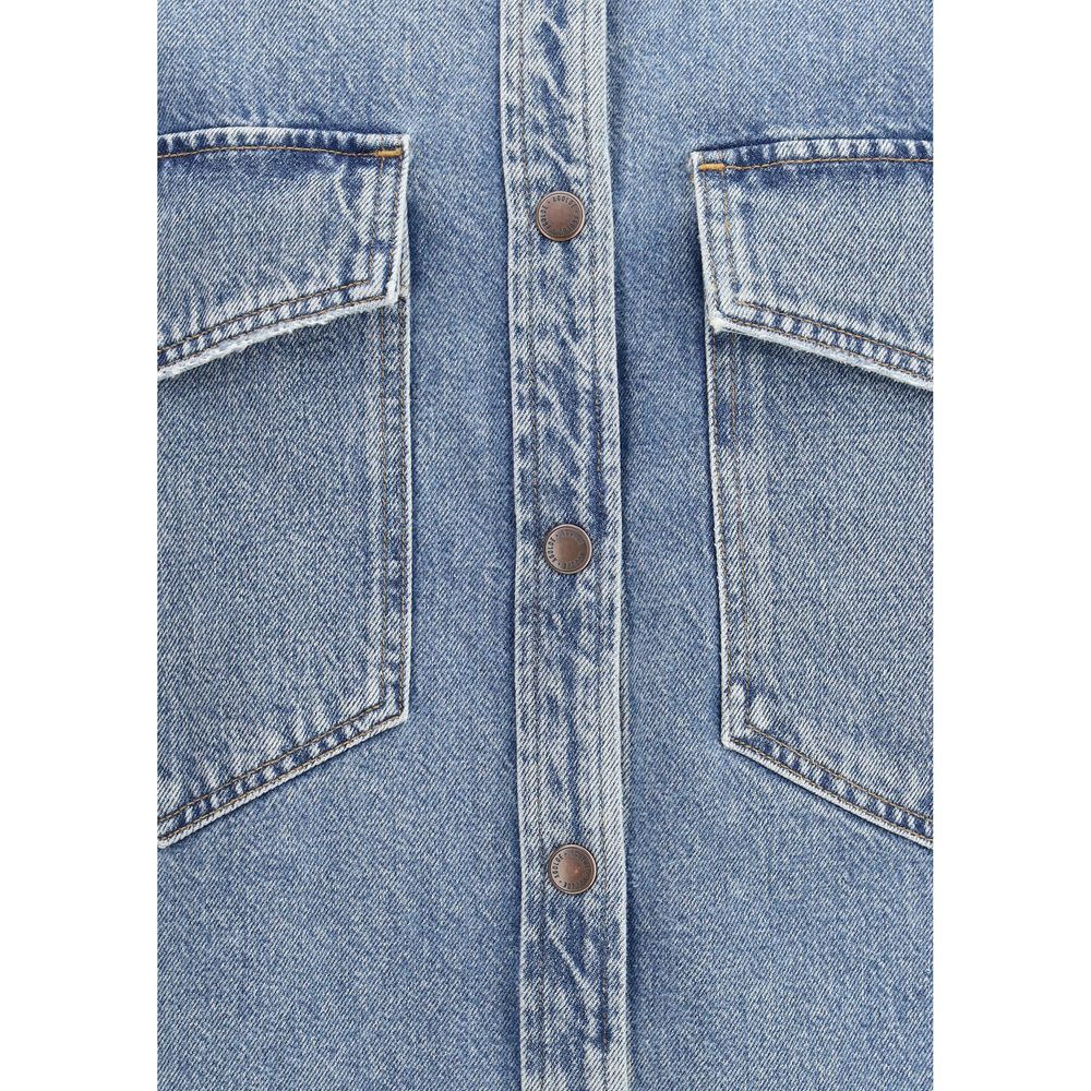 Agolde Blue Denim Shirt - Image 3