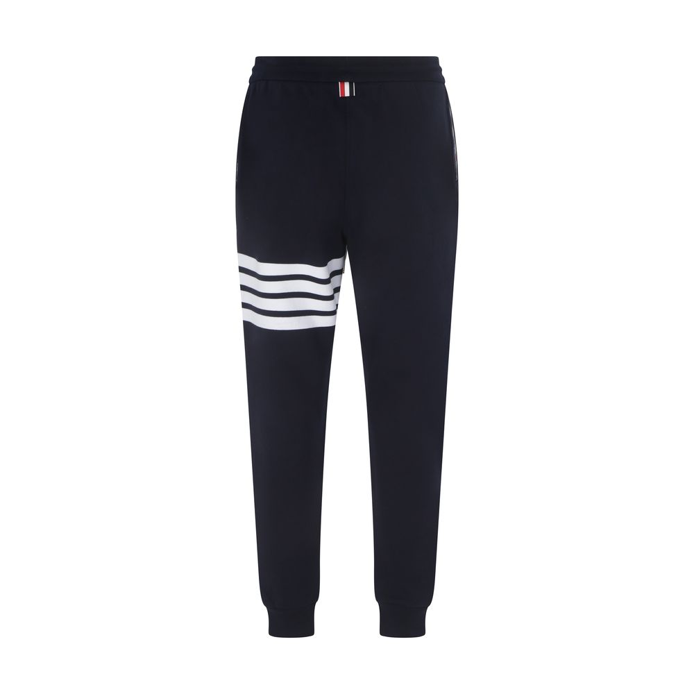 Thom Browne Blue Cotton Joggers (Workout Pants) - Image 2