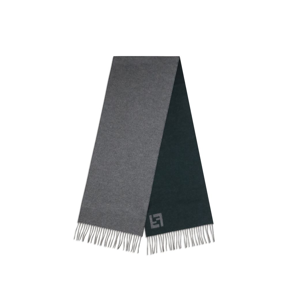 Fendi Gray Wool Scarf - Image 2