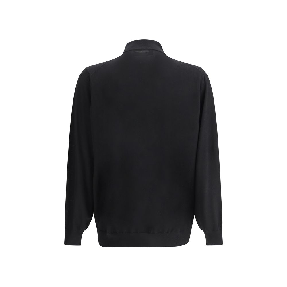 Brunello Cucinelli Black Cashmere Dress Shirt - Image 2