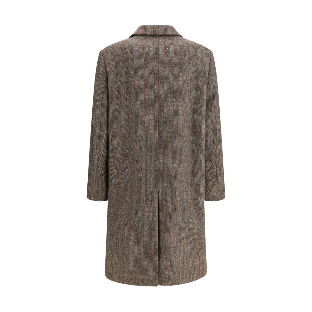 Margiela Brown Wool Coat - Image 2