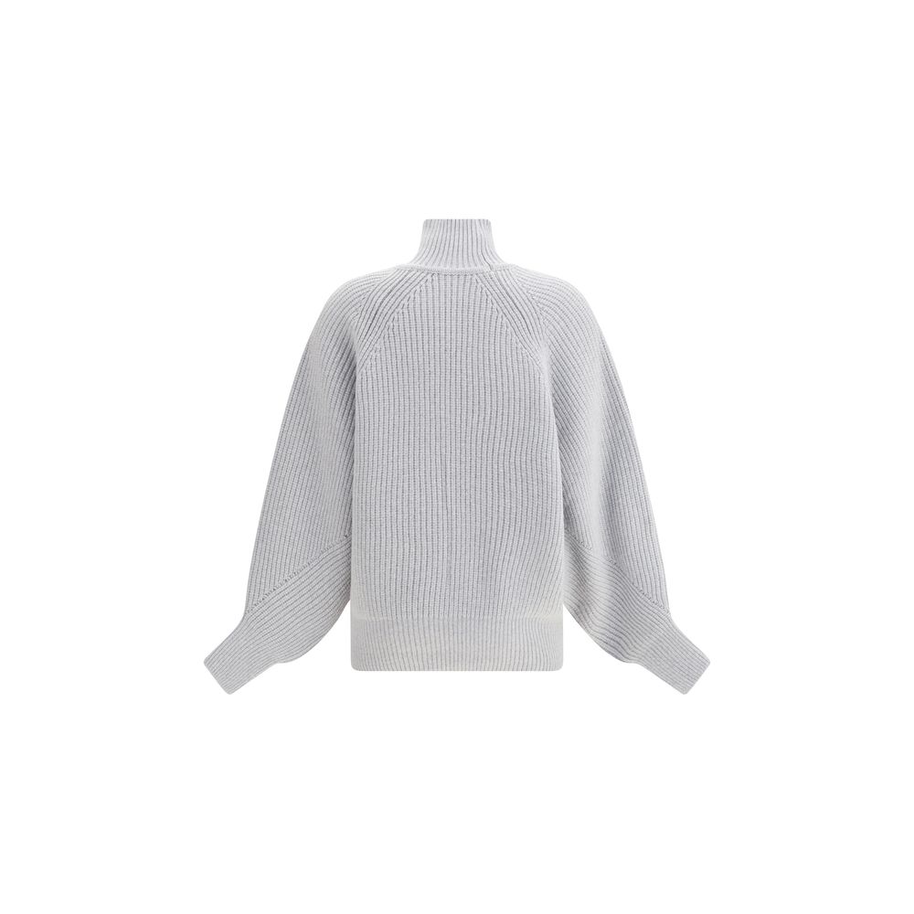 Balmain Gray Wool Sweatshirt - Image 2