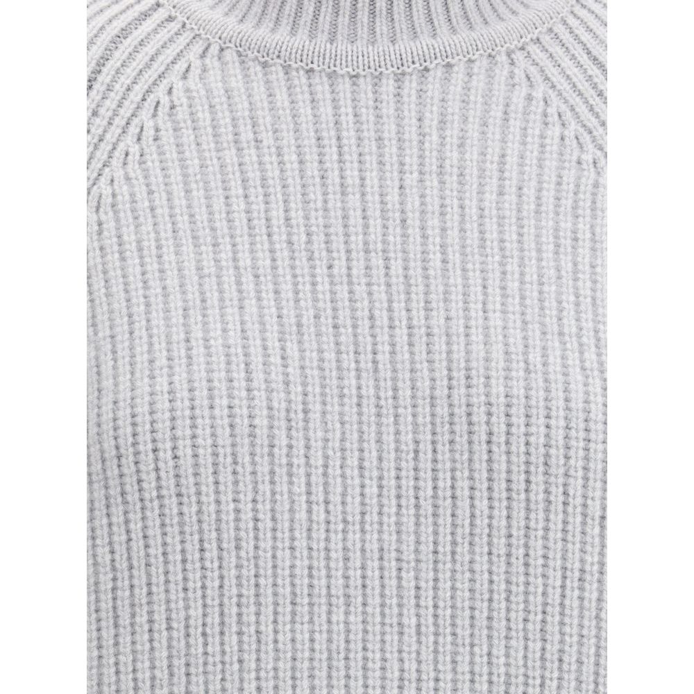 Balmain Gray Wool Sweatshirt - Image 3