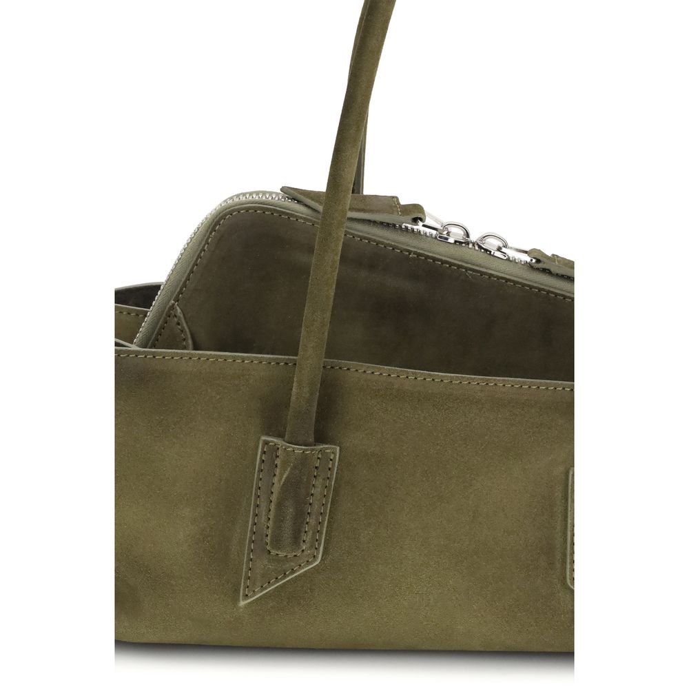 The Attico Green Calf Leather Bos Taurus Shoulder Bag - Image 4