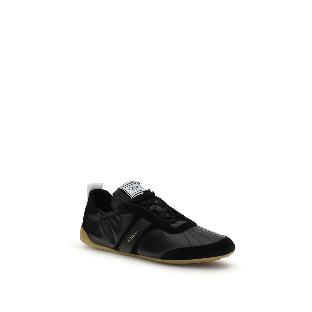 Chloé Black Goatskin Athletic Sneakers - Image 2