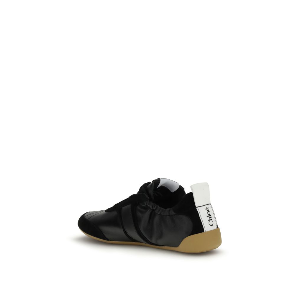 Chloé Black Goatskin Athletic Sneakers - Image 3