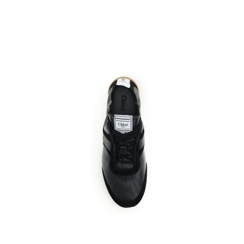 Chloé Black Goatskin Athletic Sneakers - Image 4