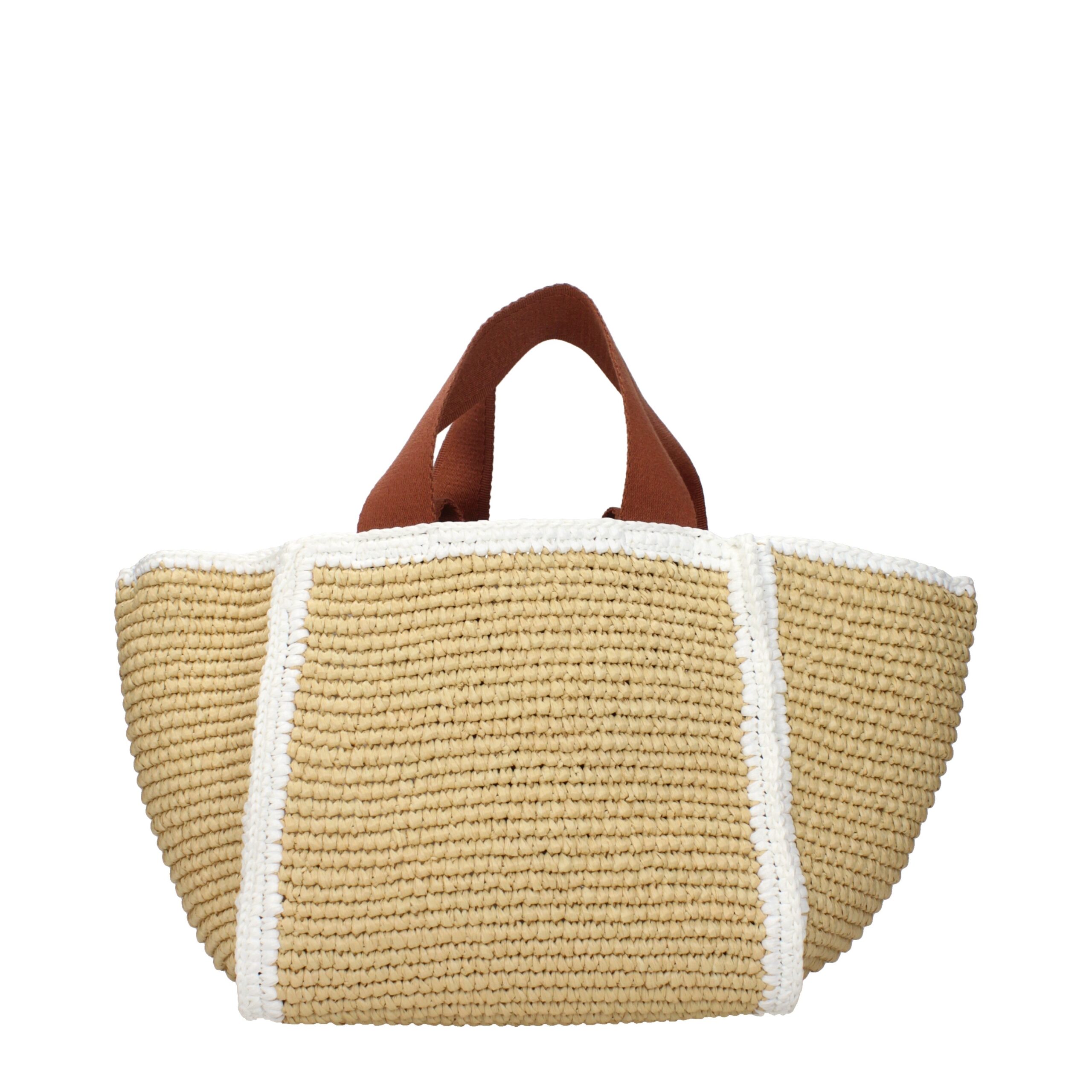 Marni Beige Raffia Handbag - Image 4