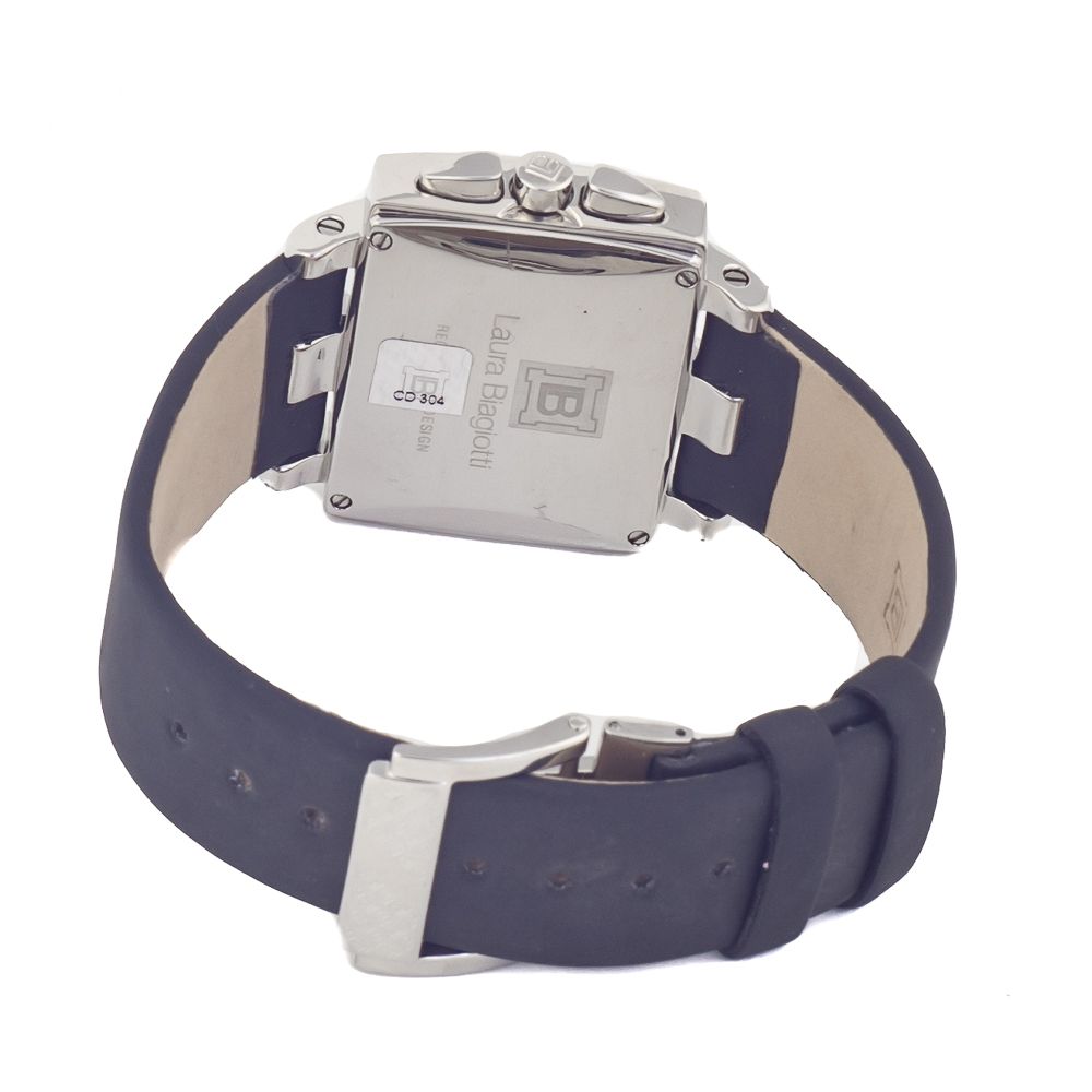 Laura Biagiotti Black Leather Bracelet Watch - Image 2