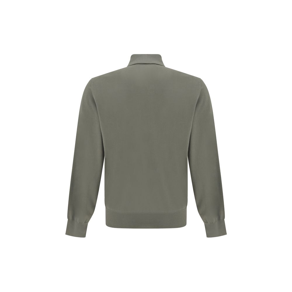 Brunello Cucinelli Bicolor Cotton Shortsleeve Shirt - Image 2