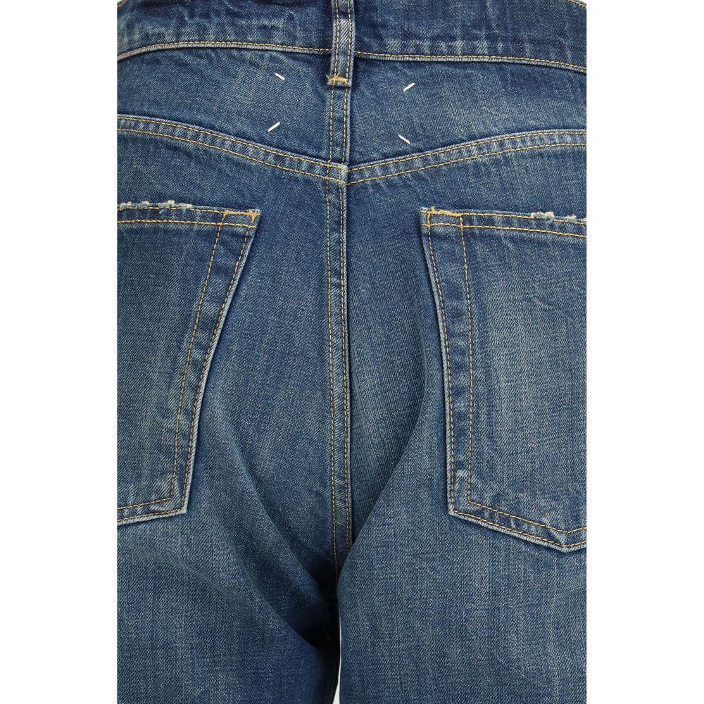 Margiela Blue Cotton Straight-Leg Jeans - Image 3