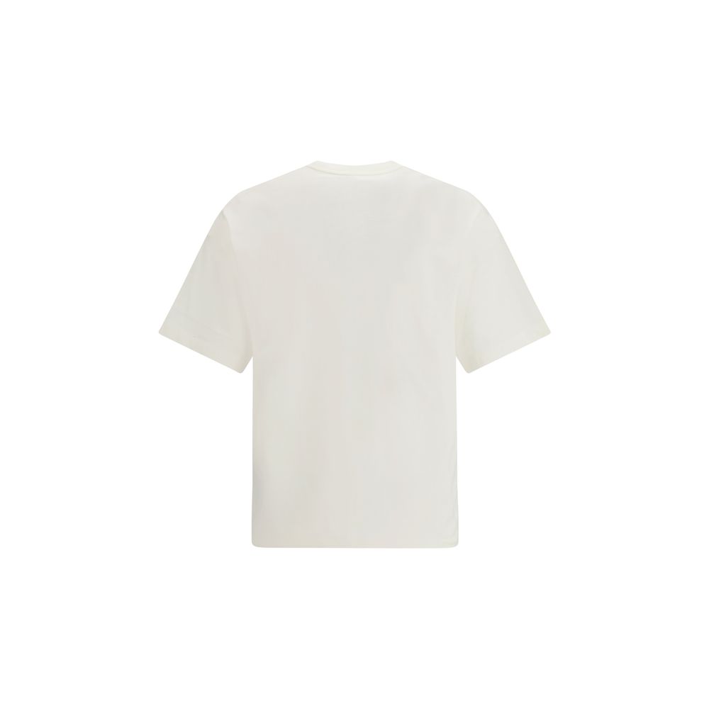 Jil Sander Cream Cotton T-Shirt - Image 2