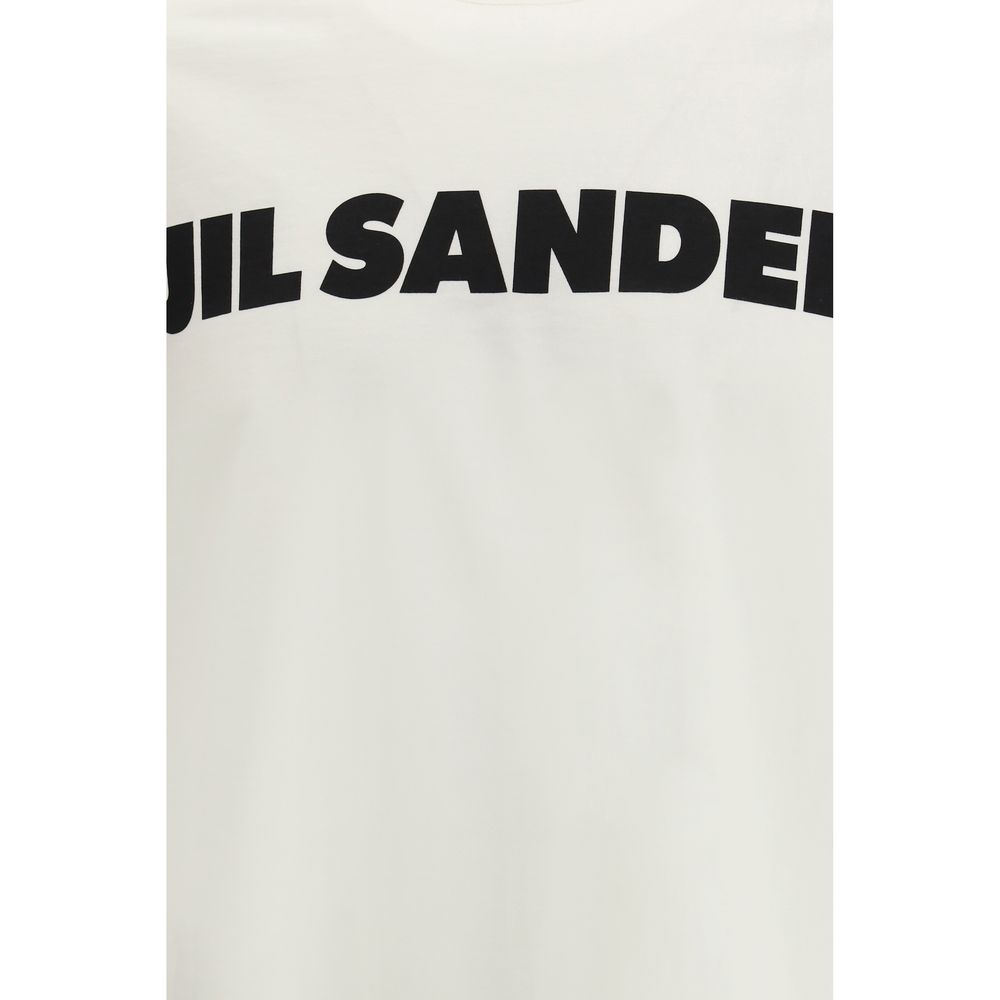 Jil Sander Cream Cotton T-Shirt - Image 3