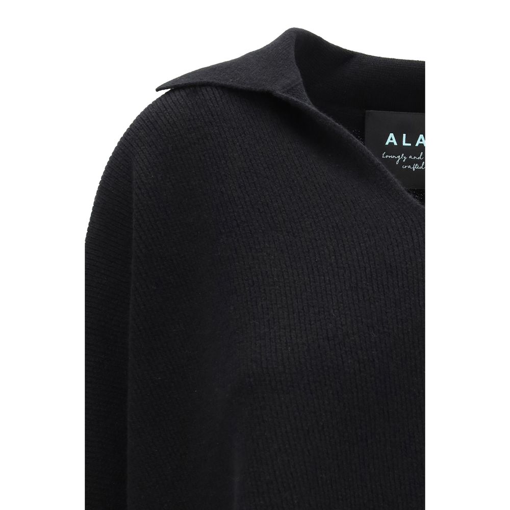 Alanui Black Cashmere Sweatshirt - Image 3