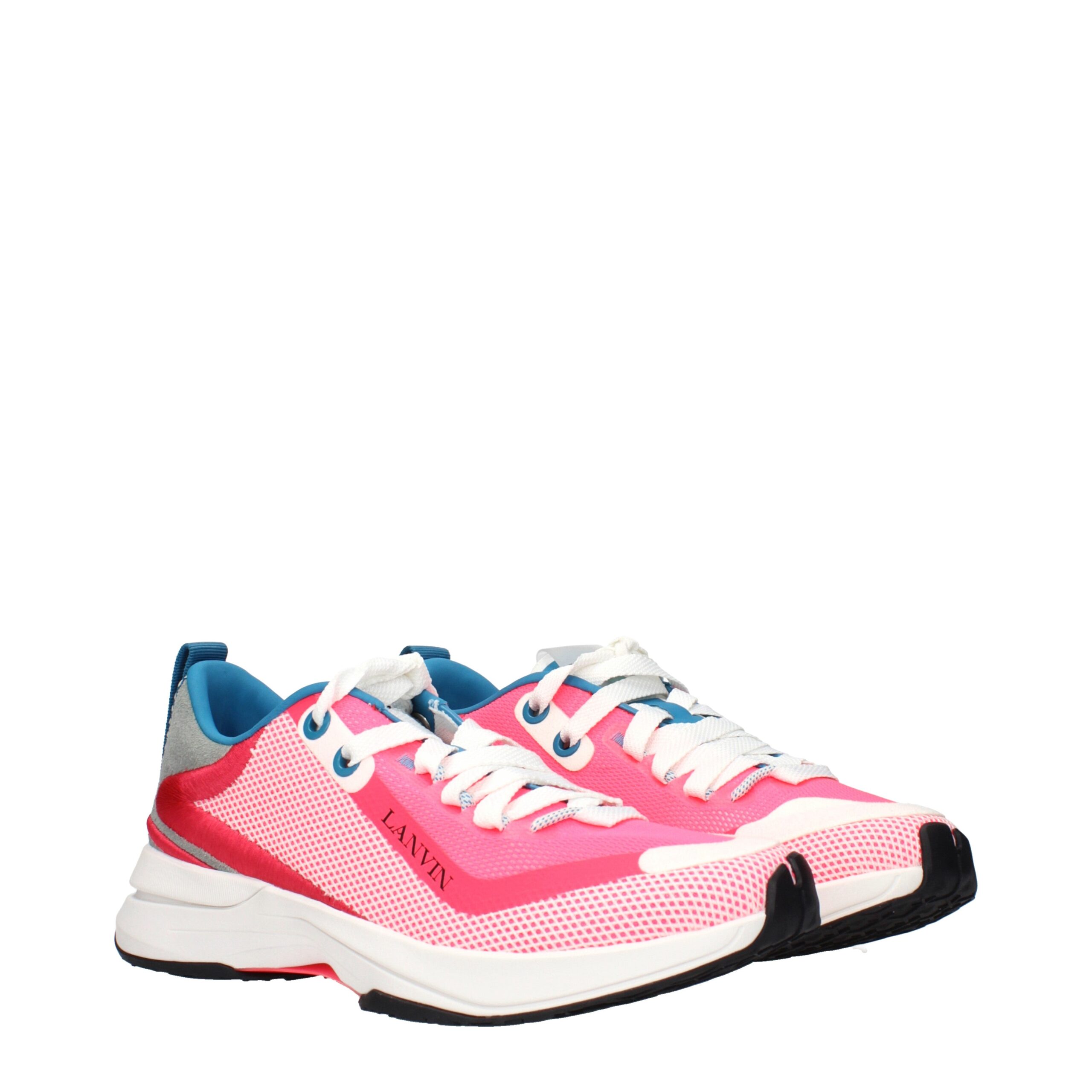 Lanvin Pink Fabric Athletic Sneakers - Image 2