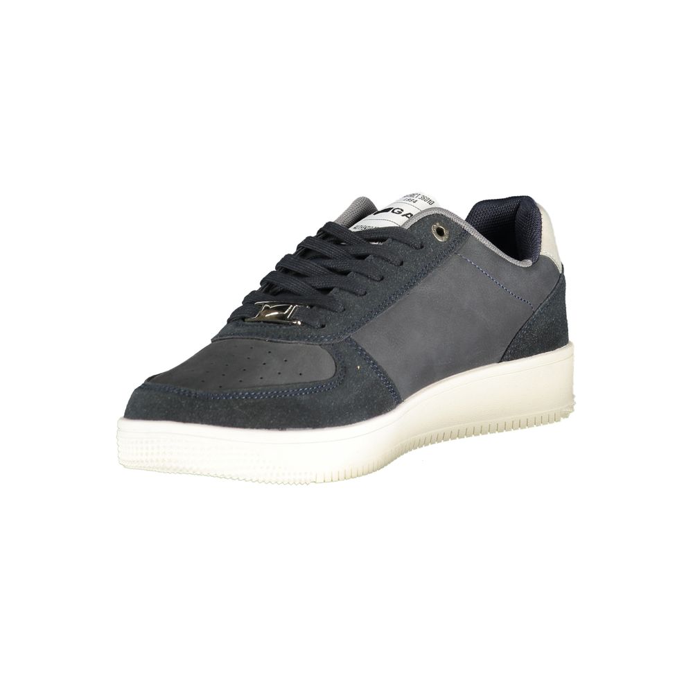 Gas Blue Polyester Men Sneaker - Image 3