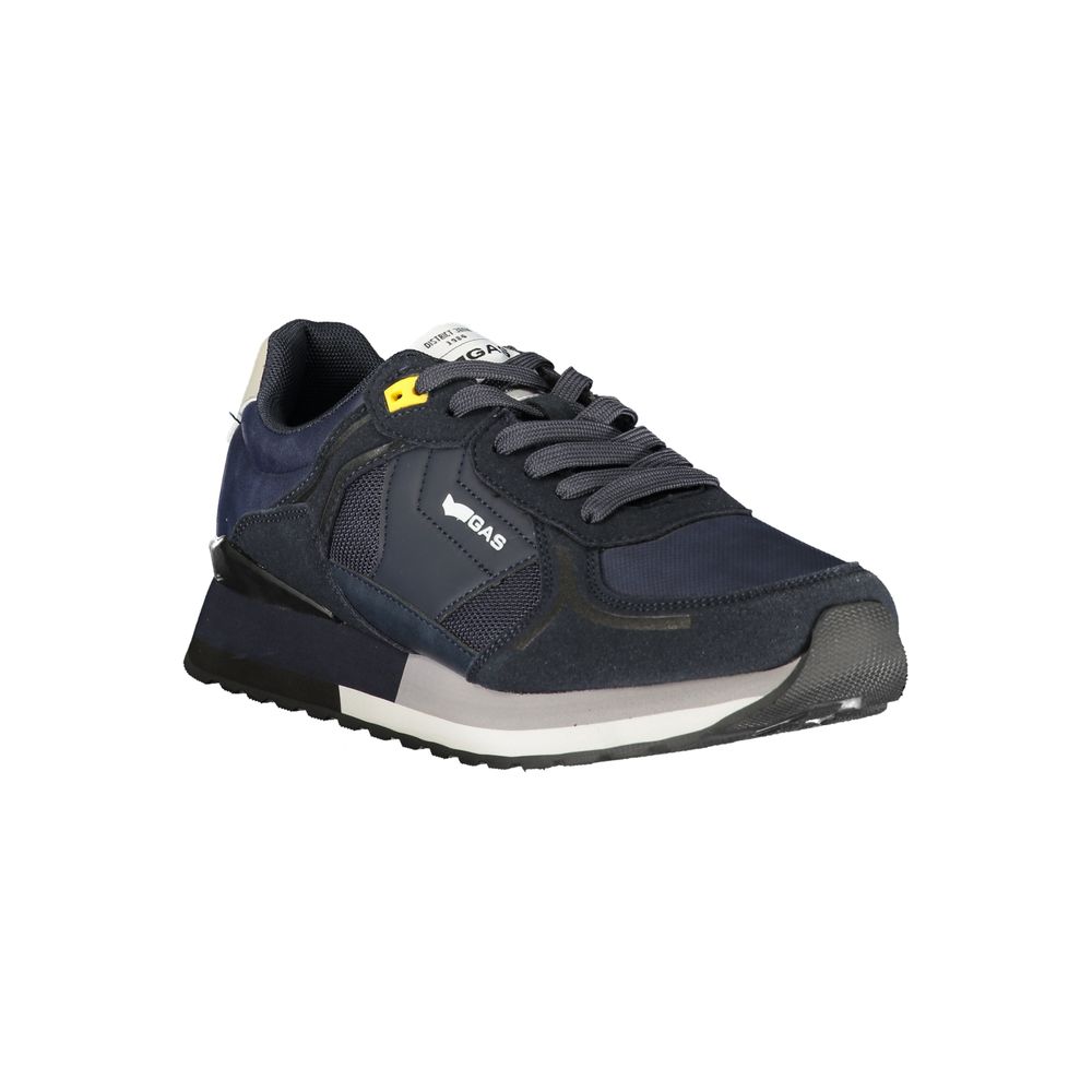 Gas Blue Polyester Men Sneaker - Image 2