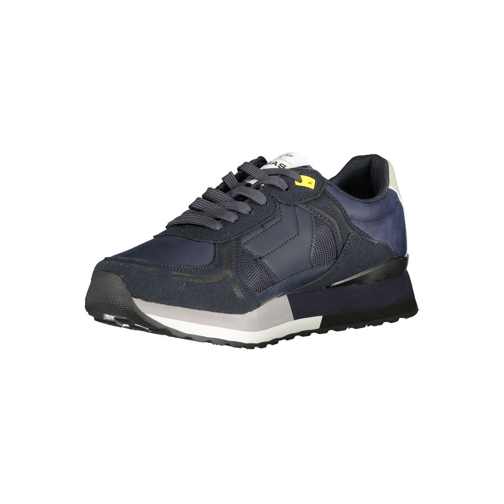 Gas Blue Polyester Men Sneaker - Image 3