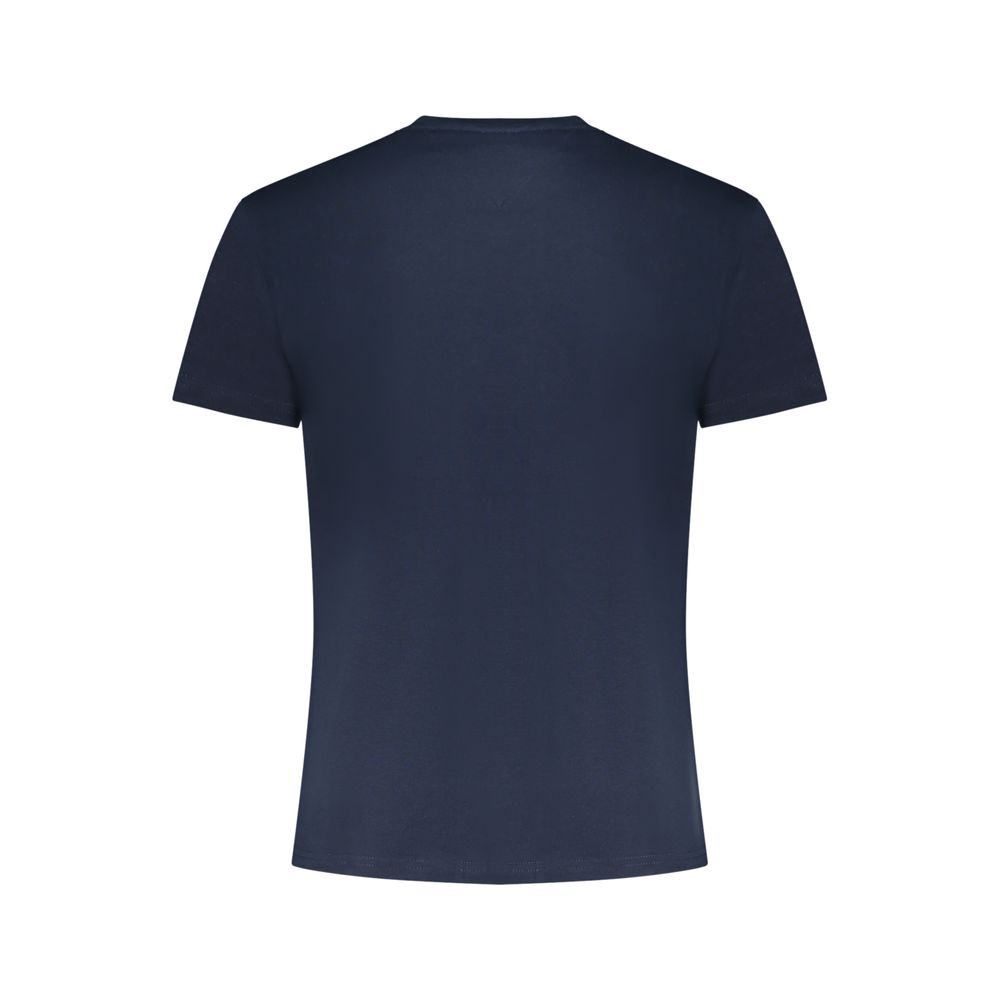 Tommy Hilfiger Blue Cotton Men T-Shirt - Image 2