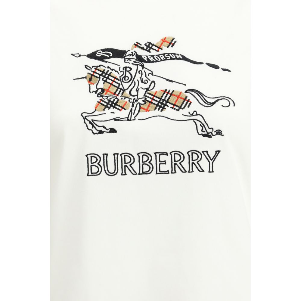 Burberry White Cotton T-Shirt - Image 3