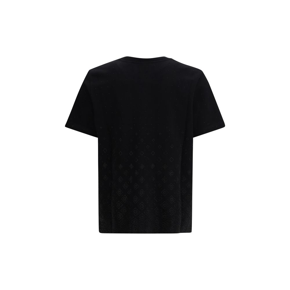 Casablanca Black Cotton T-Shirt - Image 2