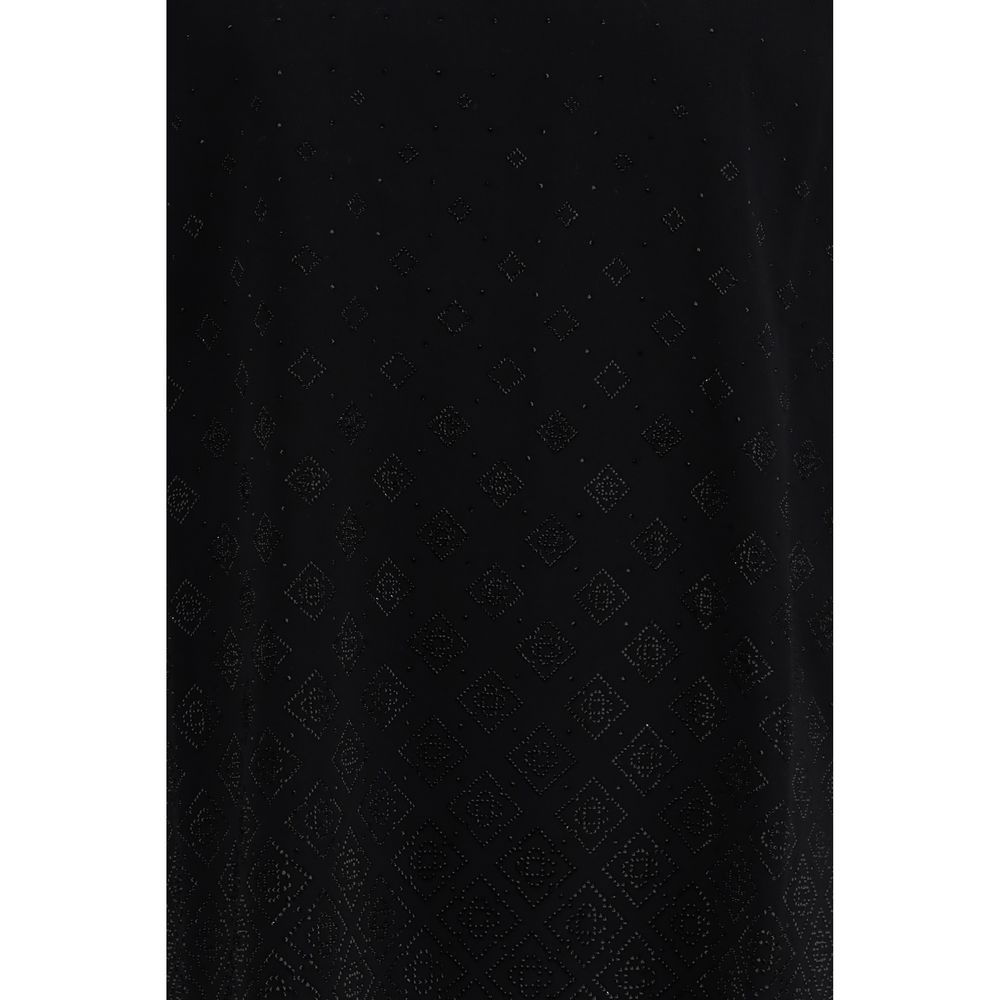 Casablanca Black Cotton T-Shirt - Image 3