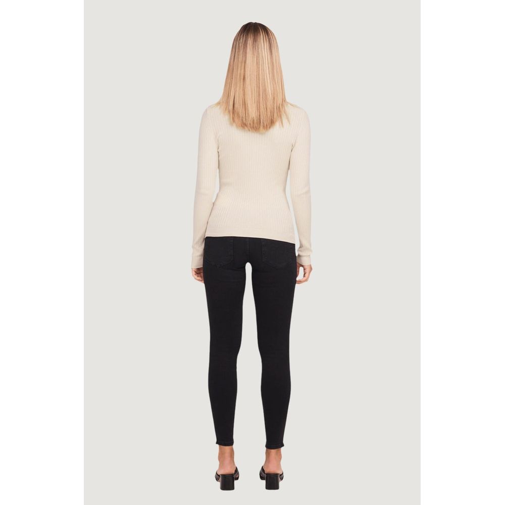 Only Beige Viscose Turtleneck - Image 3