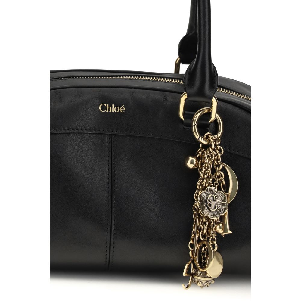 Chloé Black Calf Leather Bos Taurus Shoulder Bag - Image 4
