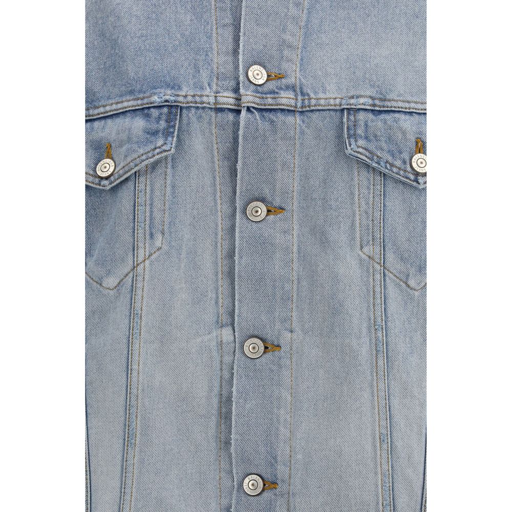 Balenciaga Light Blue Cotton Denim Jacket - Image 3
