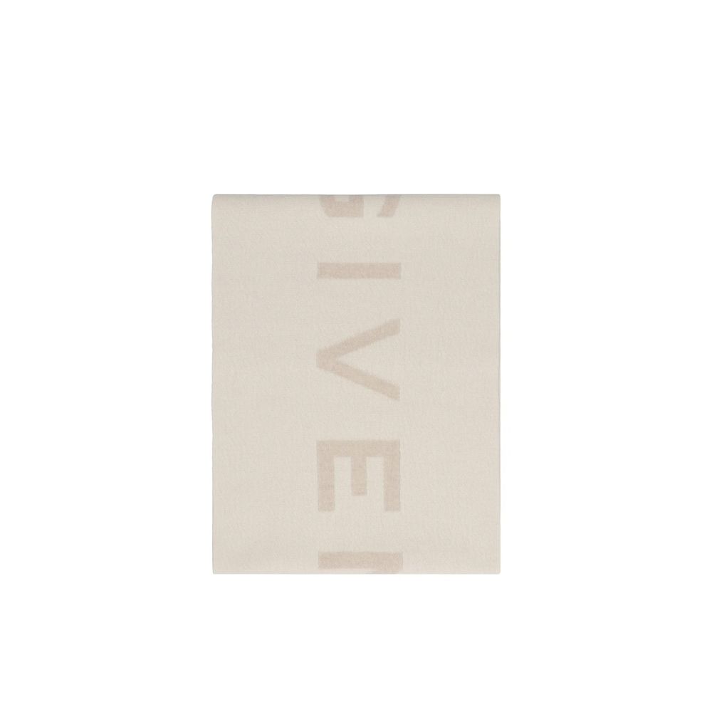 Givenchy Beige Cashmere Scarf - Image 2
