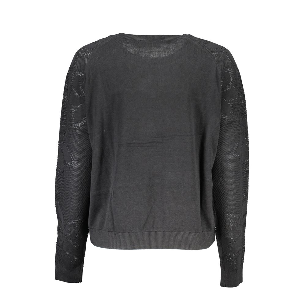 Desigual Black Cotton Women Sweater - Image 2