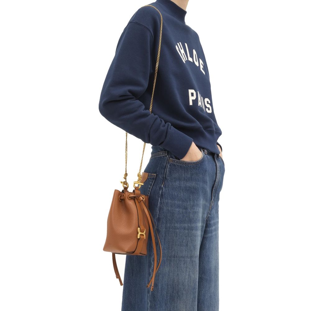 Chloé Brown Calfskin Backet Bag - Image 4