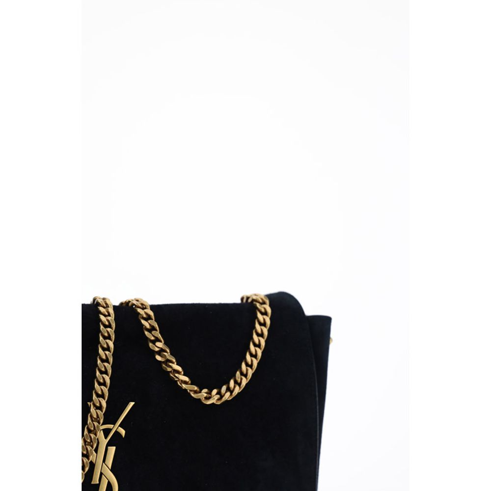 Saint Laurent Black Calf Leather Bos Taurus Shoulder Bag - Image 7