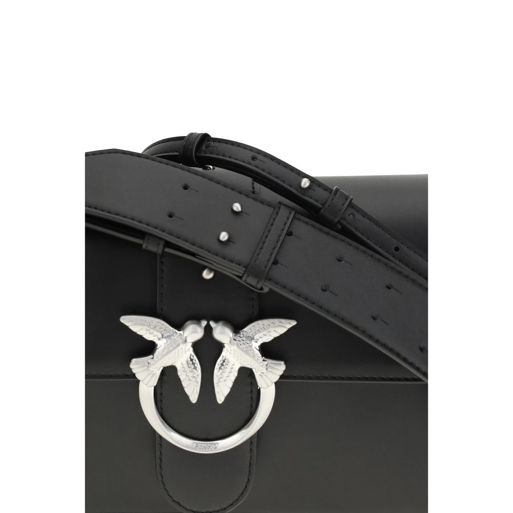 PINKO Black Leather Shoulder Bag - Image 4
