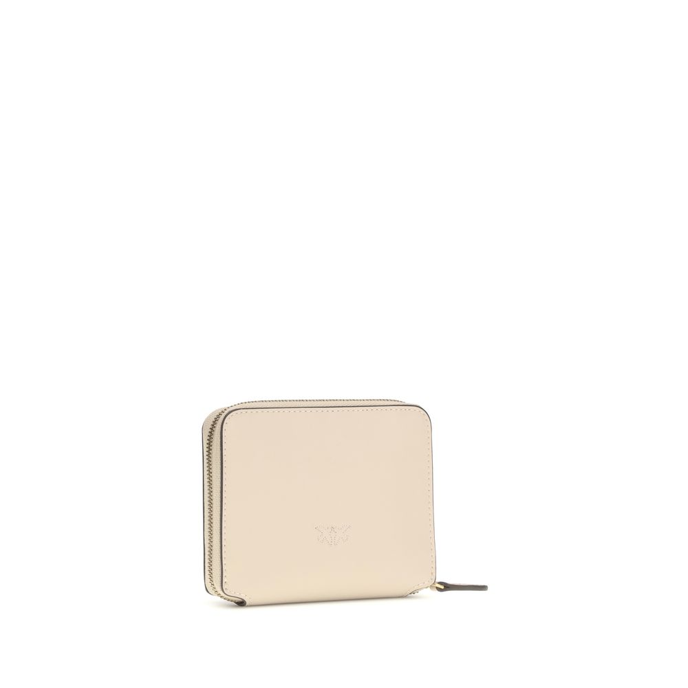 PINKO Beige Calf Leather Bos Taurus Wallet - Image 2