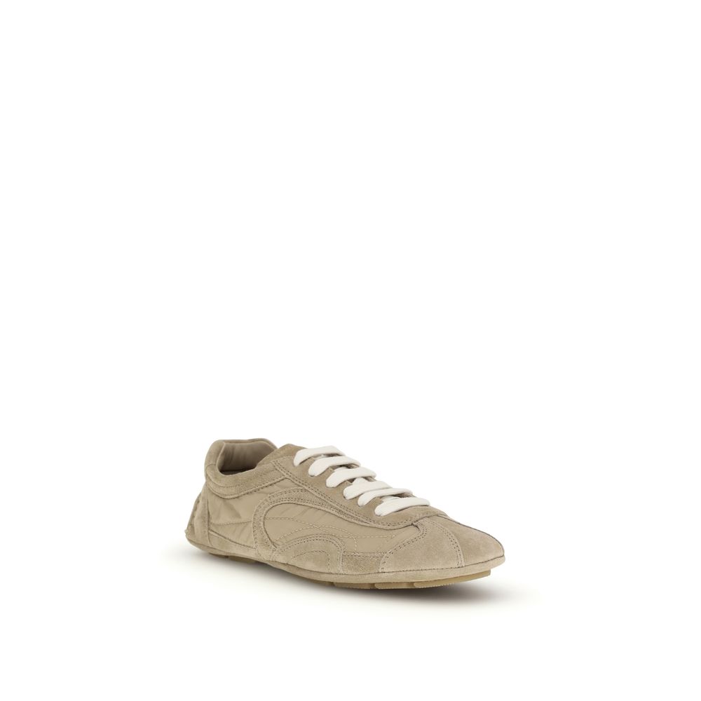 Prada Beige Lamb Ovis Aries Aries Athletic Sneakers - Image 2