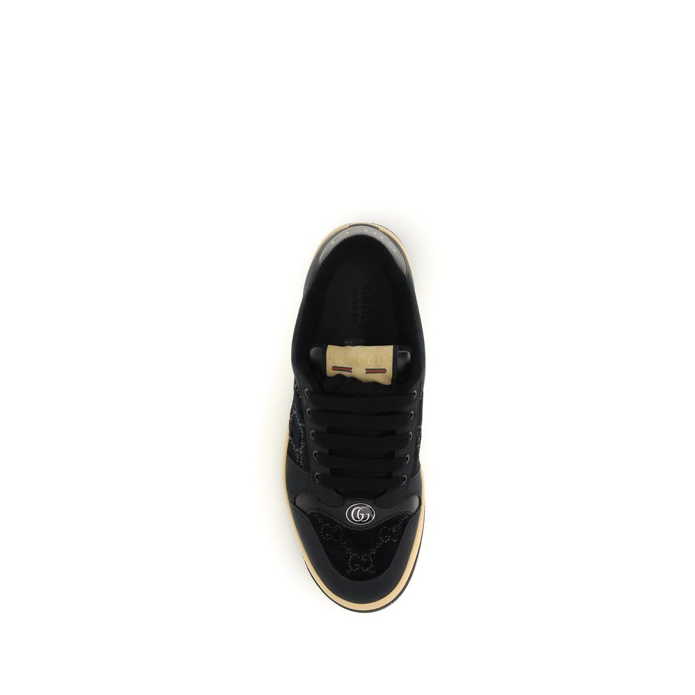 Gucci Blue Calf Leather Bos Taurus Athletic Sneakers - Image 4